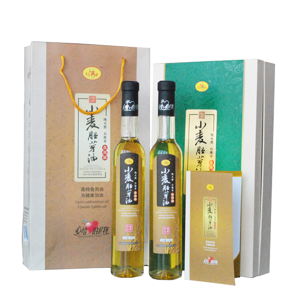 鈺满堂小麦胚芽油375mL双支装精品礼盒