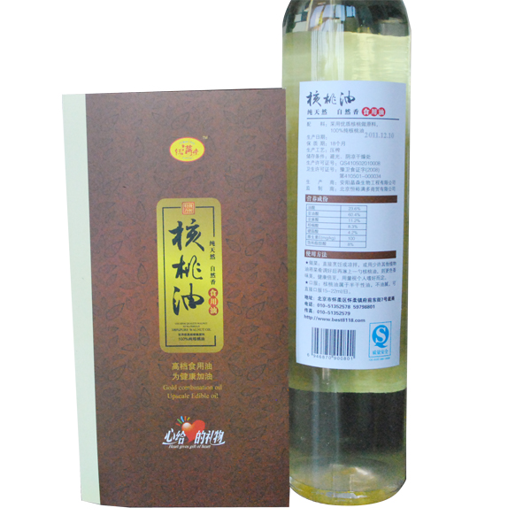 鈺满堂核桃油375mL双支装精品礼盒
